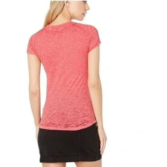 FREE PEOPLE NIGHT SKY IN VENICE RED TSHIRT - Picture 4 of 10